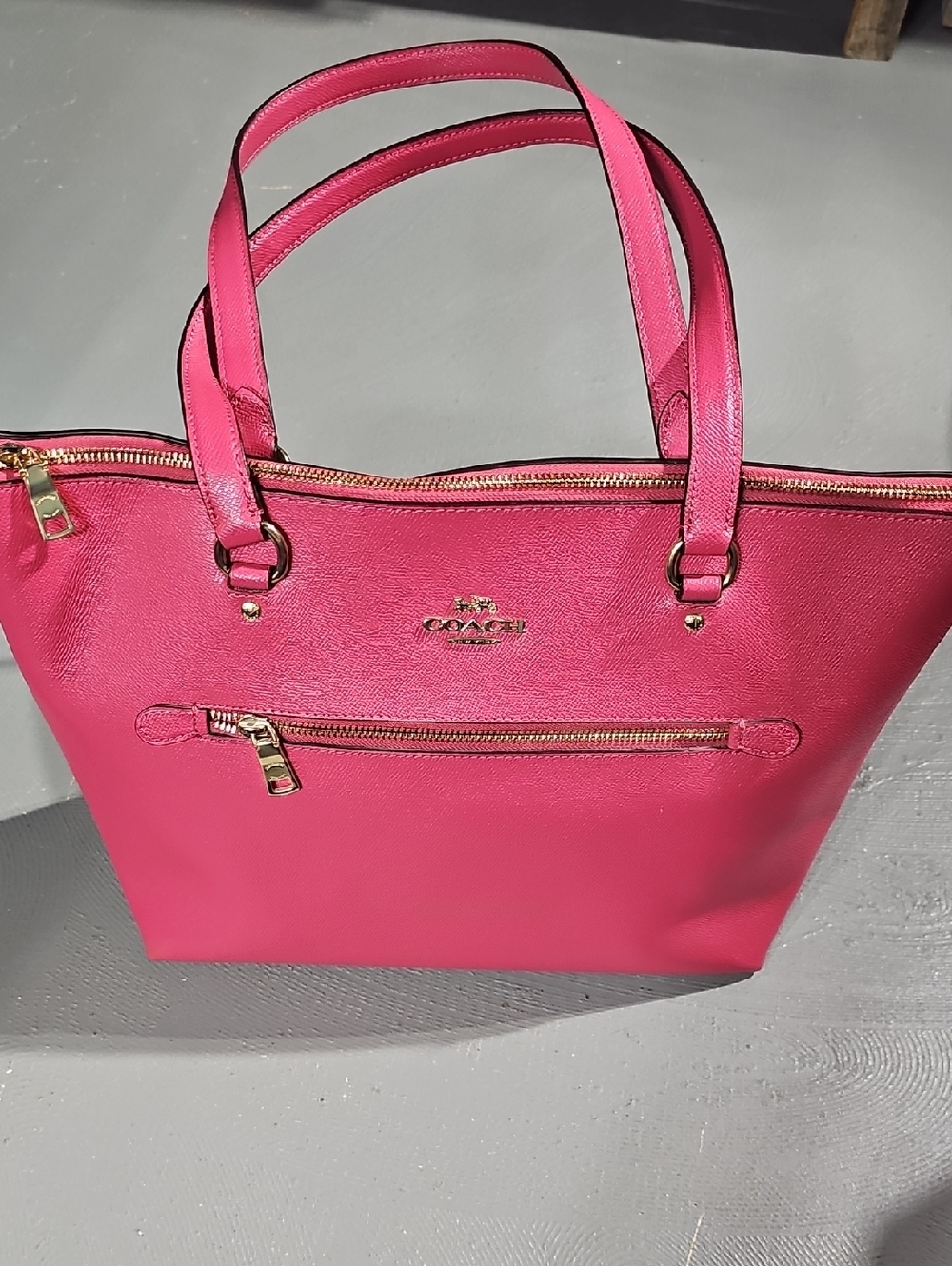 Coach 79608 NWOT Gallery Tote Bag Leather Bag In Fuchsia Pink